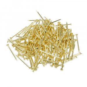 Epingles en fer 1000 pièces - plaquées or Epingles en fer 1000 pièces - plaquées or
