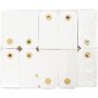 Marqueurs Manille - crme - 4 x 8 cm - 1000 pcs