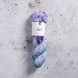 Mérinos Raggi 100g - Lilas & menthe foncée Mérinos Raggi 100g - Lilas & menthe foncée