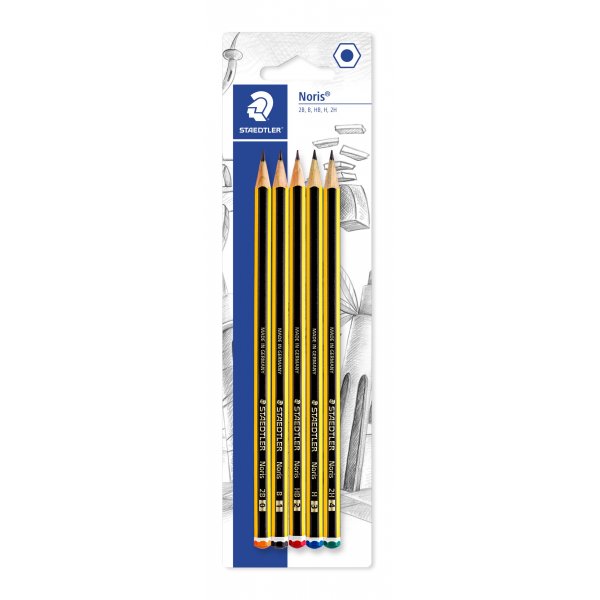 Crayon Noris - 2B, HB, 2H (5 crayons)