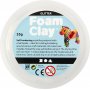 Foam Clay - blanc - paillettes - 35 g