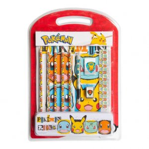 Pokémon - Set d'écriture avec trousse Pokémon - Set d'écriture avec trousse