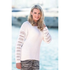 Patron tricot - Pull avec manches au crochet (1408-15) Patron tricot - Pull avec manches au crochet (1408-15)