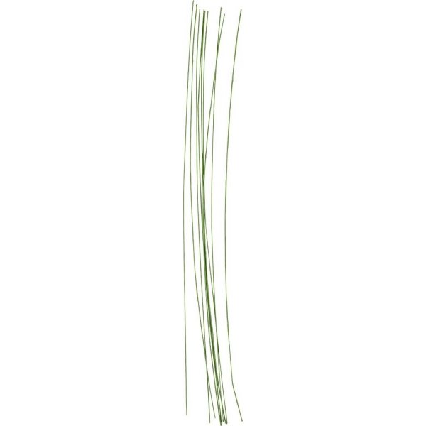 Tiges de fleurs - vertes - 0,6 mm - 20 pcs