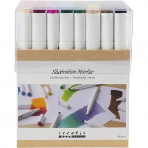 Stylos à base d'alcool 48 pièces Stylos à base d'alcool 48 pièces
