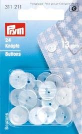 Boutons, deux trous, imitation perle Boutons, deux trous, imitation perle