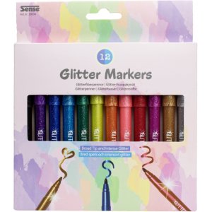 Crayons fibre pailletés 12P Crayons fibre pailletés 12P