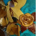 Image client Morceaux de cuir 1 kg - Marron