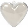 Coeur dco - transparent - 10 pcs
