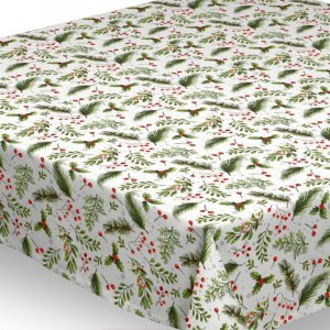Toile cirée textile - Baies rouges de Noël Toile cirée textile - Baies rouges de Noël