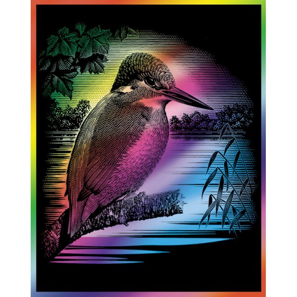 Feuille  gratter Rainbow, paquet de 10
