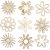 Décorations en bois - Fleurs - 45 pcs Décorations en bois - Fleurs - 45 pcs