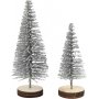 Mini arbres - argent - 5 pcs