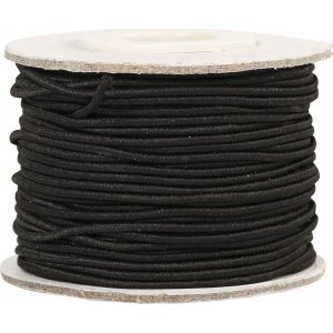 Cordon élastique 1 mm - noir - 25 m Cordon élastique 1 mm - noir - 25 m