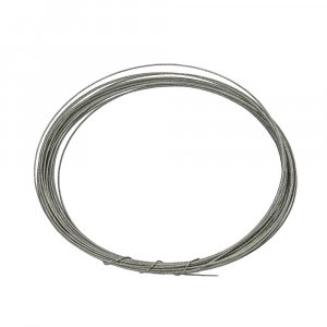 Fil à bijoux 0,40 mm - gaine nylon argenté 4 m Fil à bijoux 0,40 mm - gaine nylon argenté 4 m