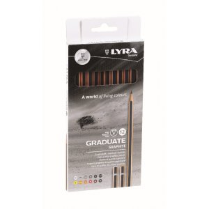 Crayons graphite Lyra Graduate - paquet de 12 Crayons graphite Lyra Graduate - paquet de 12