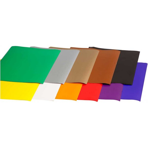 Papier glac - couleurs mlanges - 11 x 25 feuilles