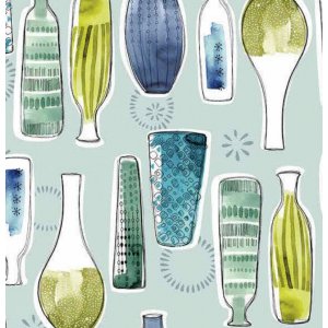 Vases colorés élégants en toile cirée Vases colorés élégants en toile cirée
