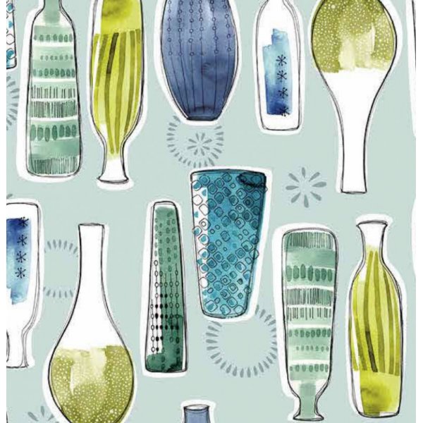 Vases colors lgants en toile cire