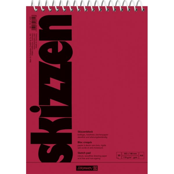 Carnet de croquis - A6 110g (30 pages)
