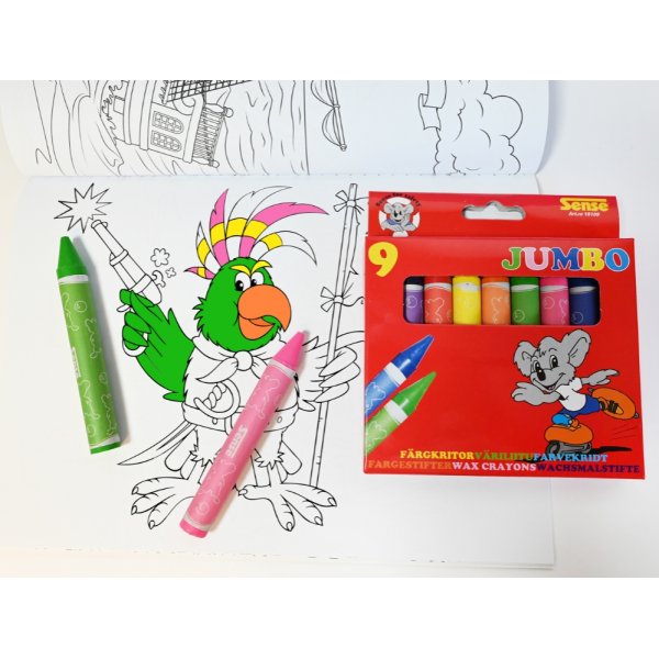 Crayons Sense Jumbo - 9 crayons Crayons Sense Jumbo - 9 crayons