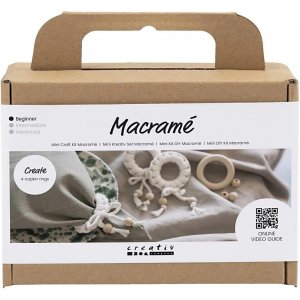 Mini Kit DIY Macramé, Rond de serviette Mini Kit DIY Macramé, Rond de serviette
