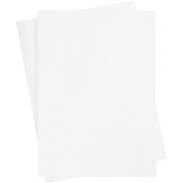 Carton coloré - blanc - 270 g - 10 feuilles Carton coloré - blanc - 270 g - 10 feuilles