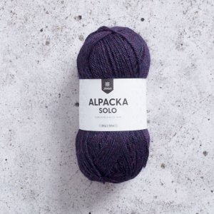 Alpaga Solo 50g - Violet aubergine Alpaga Solo 50g - Violet aubergine