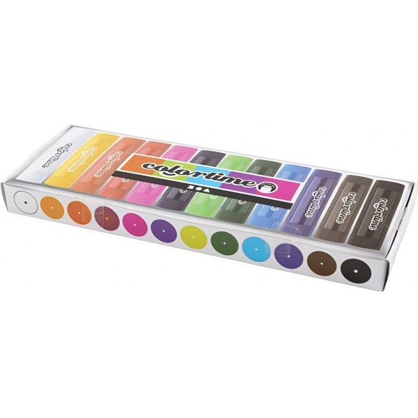 Soft Color Stick - couleurs mélangées - 12 pcs Soft Color Stick - couleurs mélangées - 12 pcs