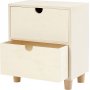 Bureau sur pieds avec 2 tiroirs