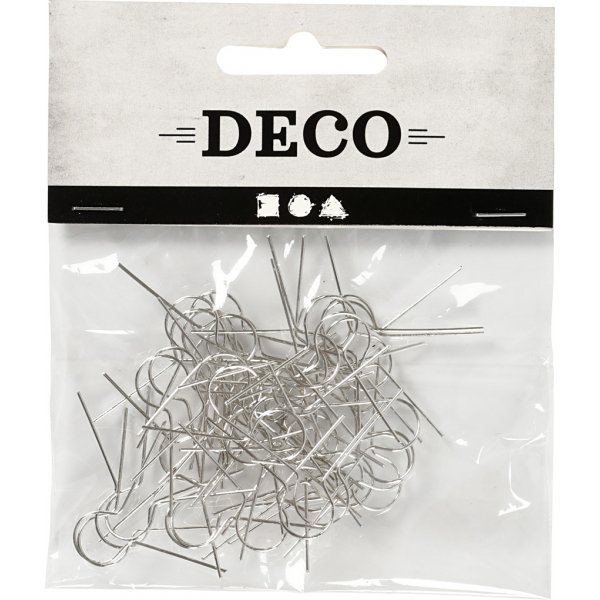 Crochets de suspension - argents - 50 pcs