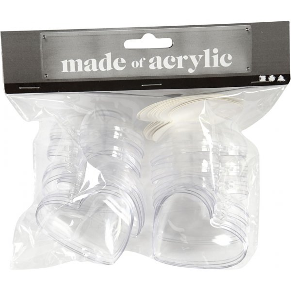 Coeur déco - transparent - 10 pcs Coeur déco - transparent - 10 pcs