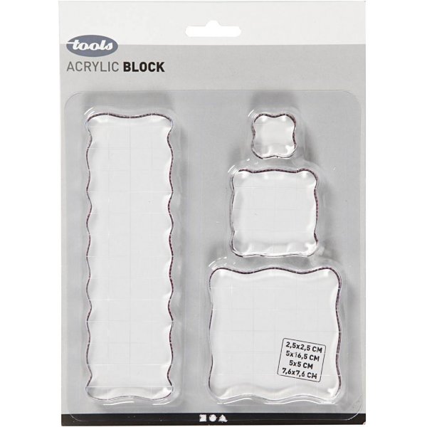 Blocs acryliques - 4 pices
