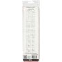 Bandes toiles - rouge - 4,5 cm - 100 bandes