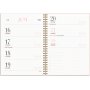 Calendrier 24/25 - Life Planner Rose Horizontal