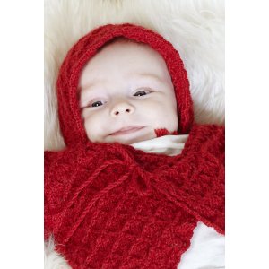 Patron tricot - Cardigan portefeuille + bonnet en motif dentelle et bord crocheté Patron tricot - Cardigan portefeuille + bonnet en motif dentelle et bord crocheté