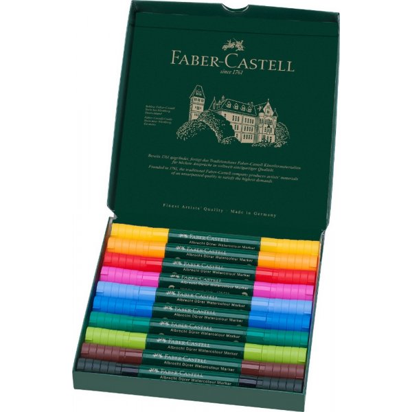 Faber-Castell Albrecht Dürer set de marqueurs aquarelle - 10 stylos