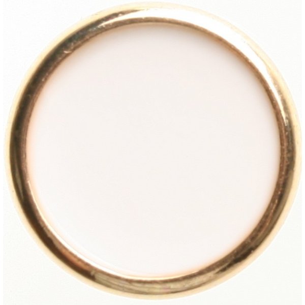 Bouton Rond 1 trou 11 mm 5pcs - Nacre avec anneau dor