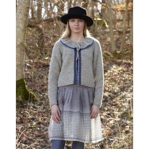 Patron tricot - Cardigan (avec lacets et col) Patron tricot - Cardigan (avec lacets et col)