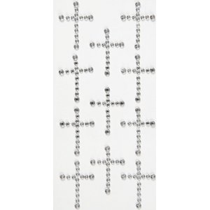 Croix en strass - argent - 11 pcs Croix en strass - argent - 11 pcs