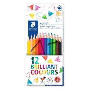 Crayons de couleur Ergo soft dans un emballage cartonné - 12 crayons Crayons de couleur Ergo soft dans un emballage cartonné - 12 crayons