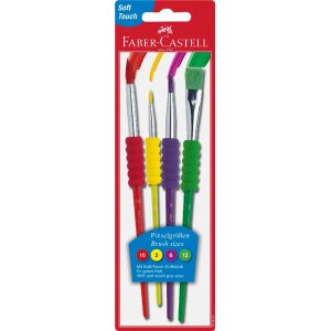 Jeu de pinceaux Soft Grip - 4 tailles Jeu de pinceaux Soft Grip - 4 tailles
