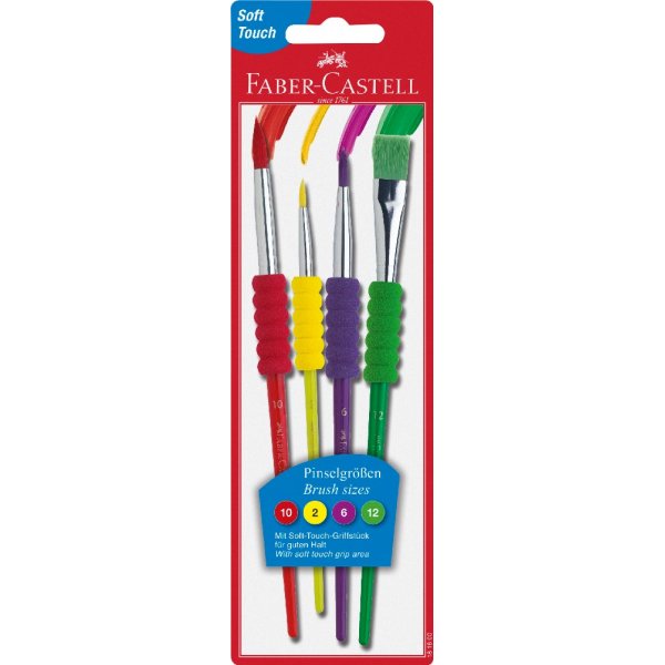 Jeu de pinceaux Soft Grip - 4 tailles