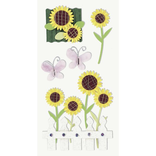 Mlange d\\\'autocollants - Tournesols