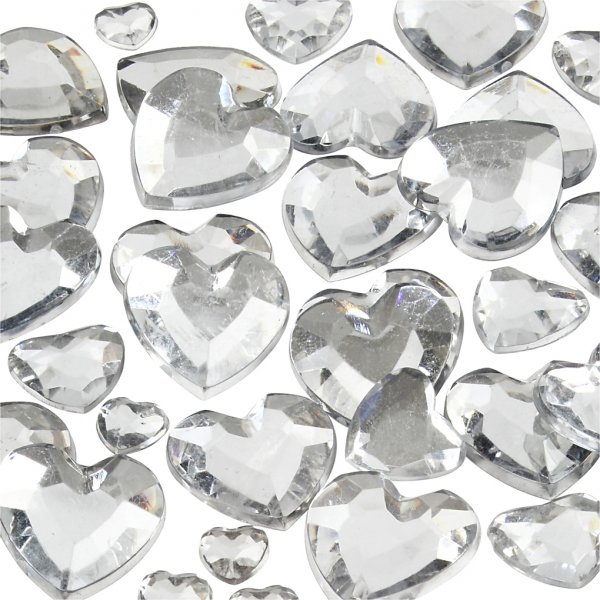 Strass - argent - 6+10+14 mm - 252 pcs