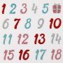 Autocollants paillets - numros de calendrier