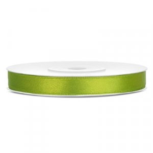 Ruban satiné - 25 m - Vert pomme Ruban satiné - 25 m - Vert pomme