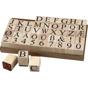 Timbres - lettres et chiffres - 20 x 20 mm - 45 pcs Timbres - lettres et chiffres - 20 x 20 mm - 45 pcs
