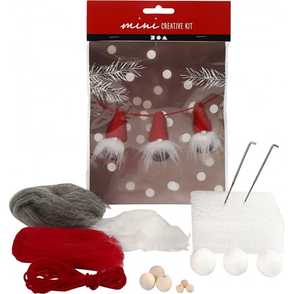 Mini Kit DIY - Pères Noël sur ficelle Mini Kit DIY - Pères Noël sur ficelle