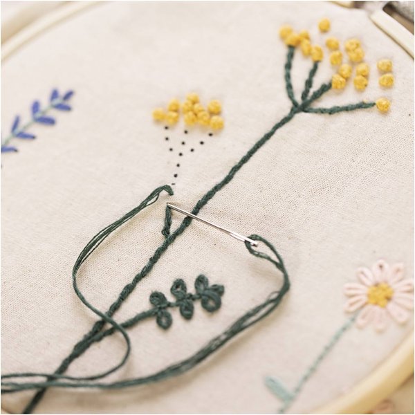 Commencez Kit DIY Broderie - Fleurs
